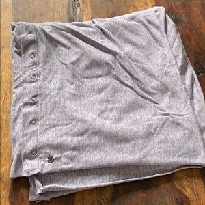 Grey and white Lululemon vinyasa scarf